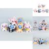 Stitch And Angel Rabbit Panda Tiger Cat Koala Pig Animal Series Model For Kids And Fans