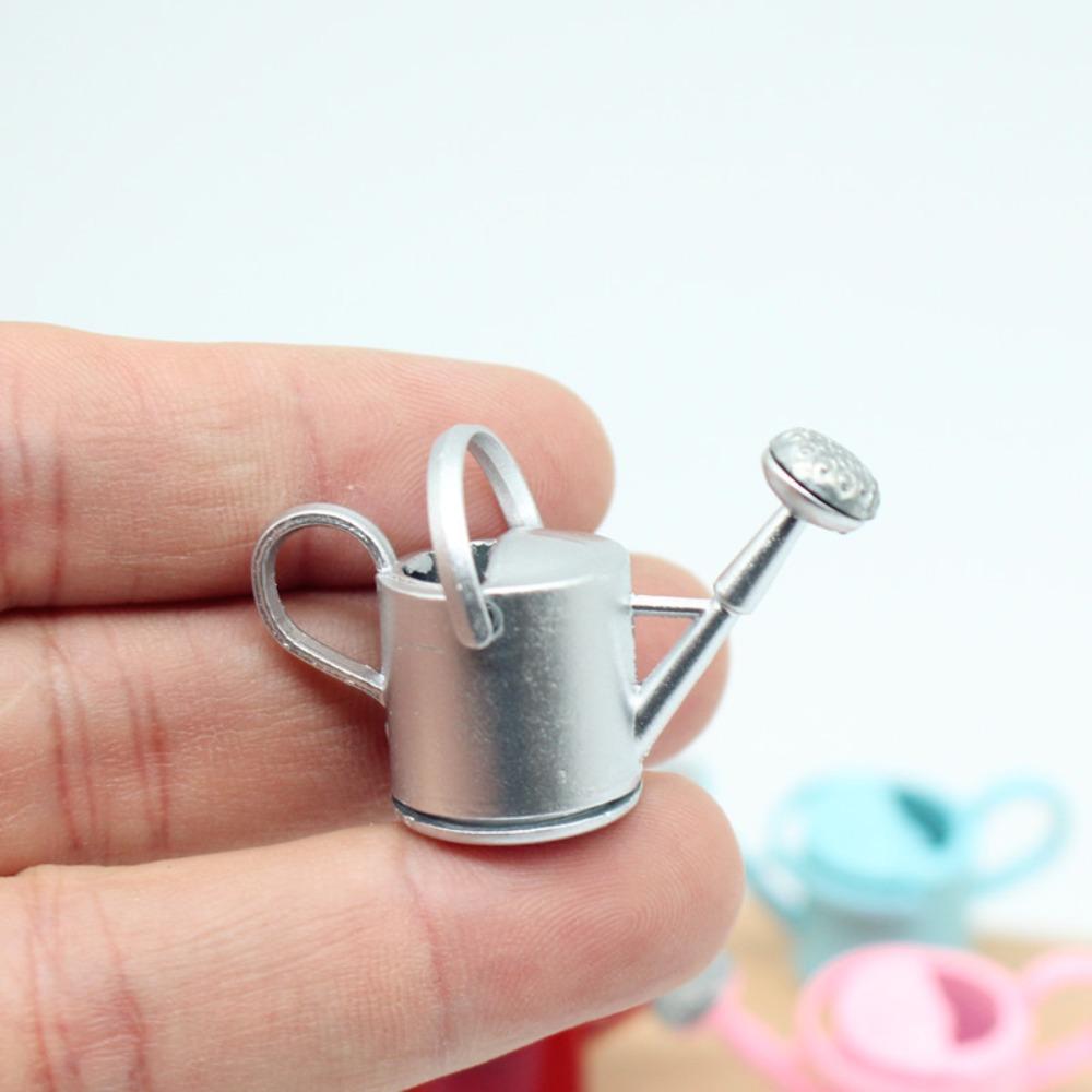 Simulated 1/12 Dollhouse Miniature Watering Can Lifelike Watering Can Ornament  Gift