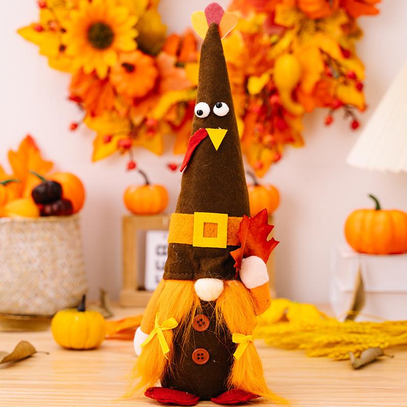 

Thanksgiving Gnome Delightful Decor With Pumpkin Features And Festive Beard Yellow