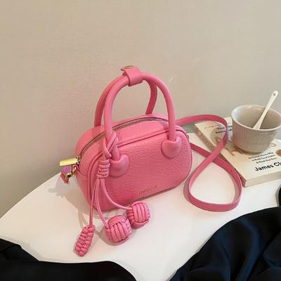 Kabelka vysokej kvality s textúrou na dotyk pre ženy Nová móda Všetko ladiaca malá štvorcová taška Populárna jednofarebná crossbody taška