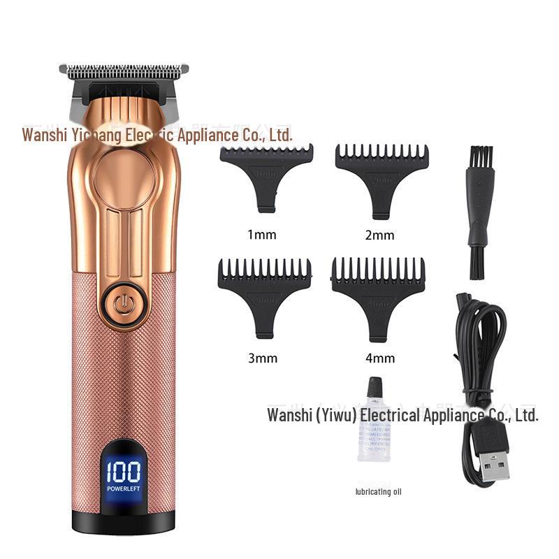 USB Rechargeable LCD Display Electric Hair Clipper & Razor