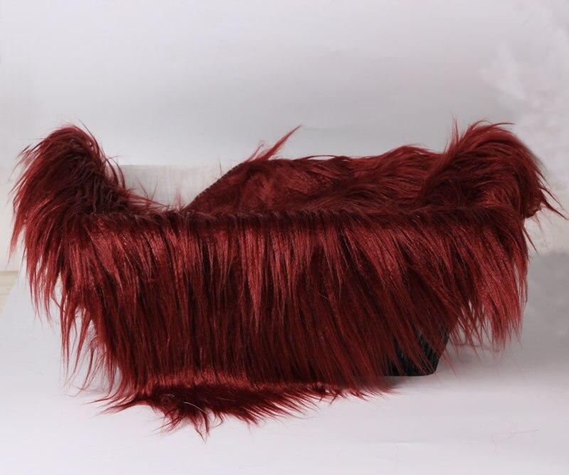 

Детское одеяло, детское пеленальное одеяло из искусственного меха, мягкое одеяло, шерстяной коврик, фоновый ковер, реквизит для фотосъемки новорожденных, корзина вино красного