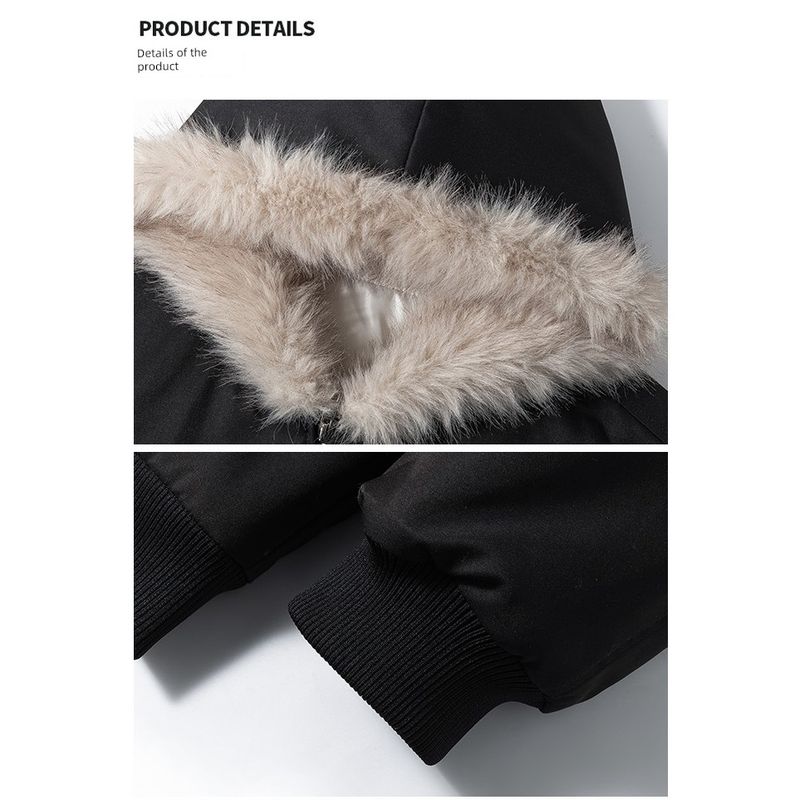 Thick Fur Lining~Winter Men's Casual Cotton Jacket European Couple's Top Quality Autumn and Winter New Hooded Warm Coat Trendy