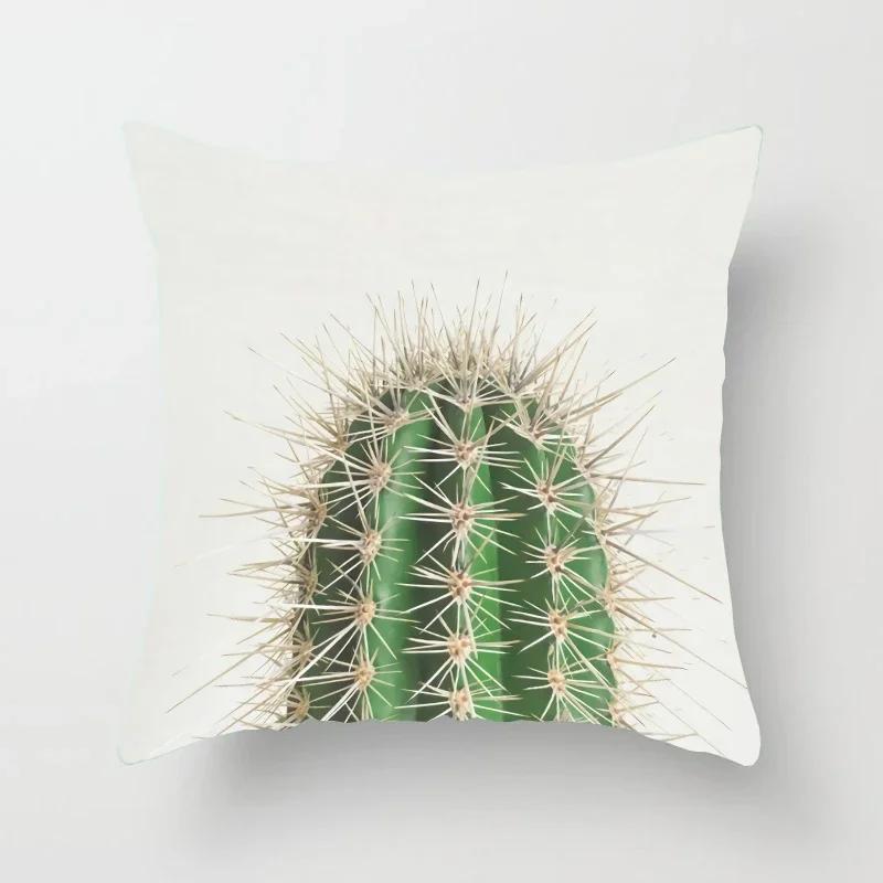 The Square Cushion Of The Cactus Pattern Is Used For Office Chairs For Home Decoration Simple Pillow Case Pillows Decor Home