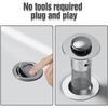 Bathroom Sink Hair Stopper, Pop-Up Sink Drain Strainer, Replacement for American Bathroom Sink Stopper (2 Pack)