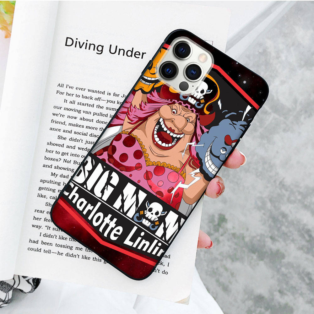 JW59 One Piece Anime Black Soft Case for Samsung Note 20 Lite S24 Ultra S23 A03 A05 A06 A11 A71 A15 A16 A13 A24 A25 A33 A52 A53 A50 M55 M35 Plus