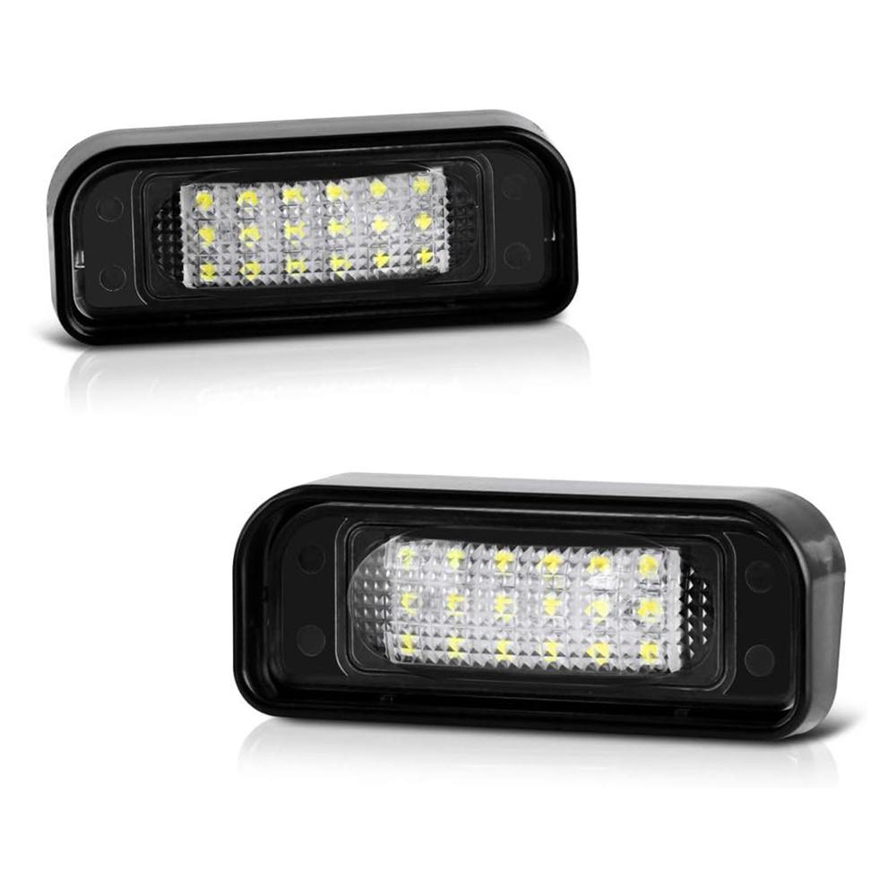 2Pcs LED Rear License Plate Light 2208200356 For Mercedes S-Class W220 2000-2006