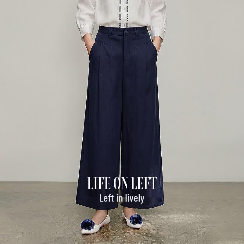 Women s Cotton Linen Pleated Wide-Leg Pants XL