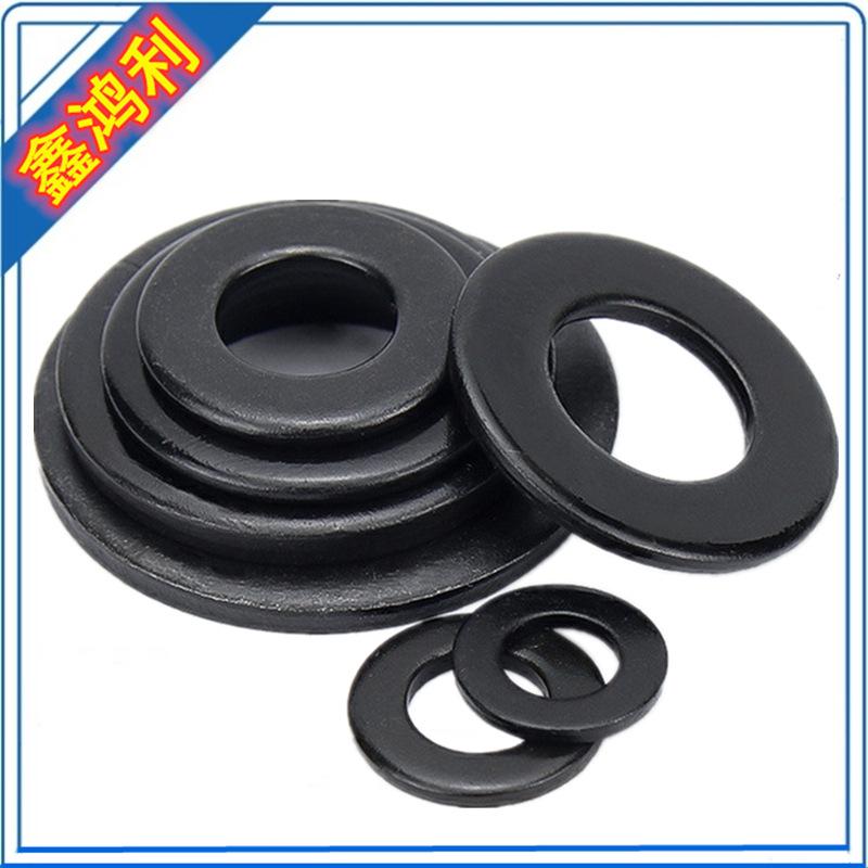 Black Zinc Plated 304 Stainless Steel Metric Flat Washer (M3, M4, M5, M6, M8) - American Standard