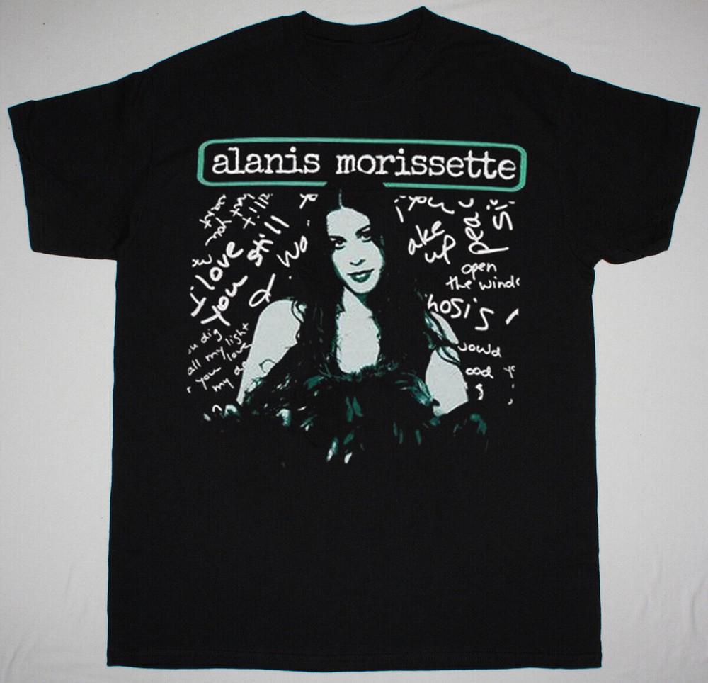 

Alanis Morissette Portrait Boyfriend Fit Girls Black Short Slee All Size T-Shirt Unisex T-Shirt L