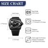 Lancardo Men's Triangular Case Quartz Watch PU Leather Strap Large Arabic Dial Everyday Water Resistant