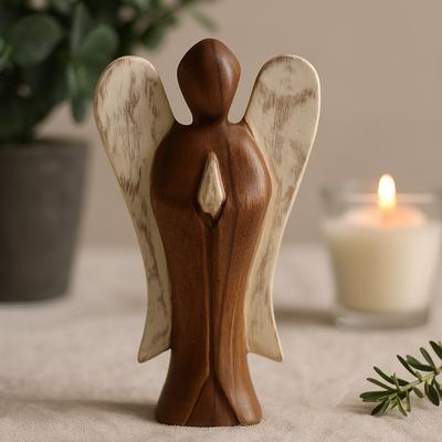 Wooden Angel Figurine – Peace