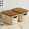 S víkem Úložný box s rukojetí Stohovatelný kontejner pro organizaci na stůl do šatníku Domácí kancelář