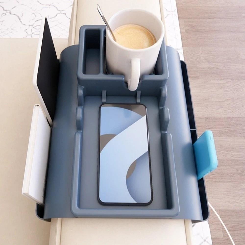 Space Saver Sofa Hanging Storage Bag Non-Slip Silicone Couch Mini Table Easy To Storage Multifunctional Armrest Cup Holder Snack
