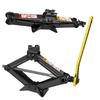 Scissor Rust Jack 2.0 Tonne, With Handle - Range 105 To 385 Mm, Losange Jack With Lever, For Changing Tyres, For Universal Use