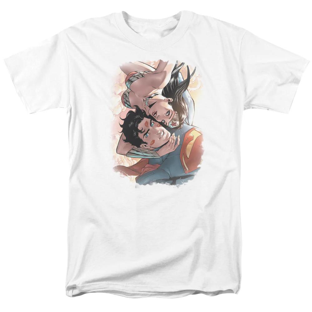 

Justice League Love Birds Mens T Shirt White 4XL
