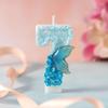 Creative Cartoon Blue Gradient Mermaid Tail Numbers Children's Birthday Candles Cake Party Decorations 1st Birthday