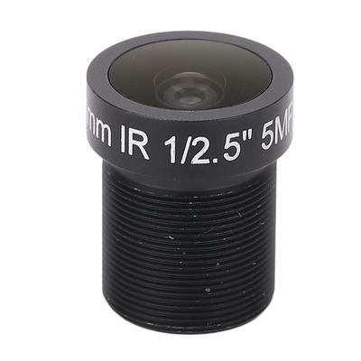 עדשת לוח בודד 5MP ברזולו גבוה אורך מוקד 2.8 מ"מ ממשק M12 זווית רחבה עדשת FPV HD עבור