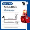 Sound and Light Alarm Device with Power-On Switch, Waterproof Security System, and Voice Remote Alert