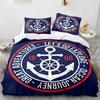 Novos Conjuntos de Cama Náuticos Oceano Âncora Espírito do Oceano Capa de Edredom Tamanho King Queen Solteiro Roupa de Cama com Fronha Adolescentes Meninos Presente