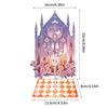 Castles Backdrop Display Stand For Collectible Dolls Adjustable Height Easy Installation Universal Compatibility