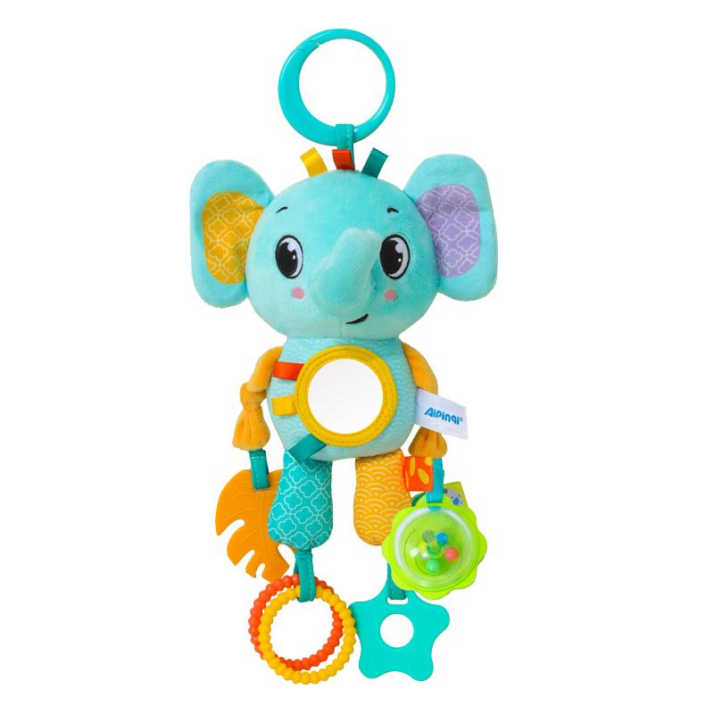 

Baby Hanging Toys Baby Car Seat Toys Stroller Crib Gym or CarSeat with Teether Rattle & Tummy Time Mirror Sensory Toys Gifts