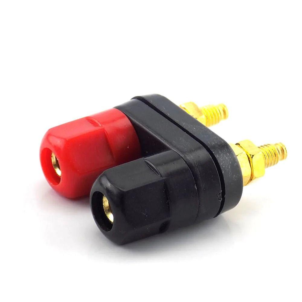 1Pcs Dual Jack Socket Banana Plug Connector