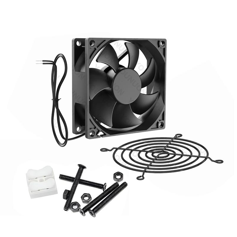YOUNUON Dual Ball 92mm 9225 EC Brushless Fan AC 110V 115V 120V 220V 240V Axial Fan 92mm x 92mm x 25mm Comes with Srews/Grill