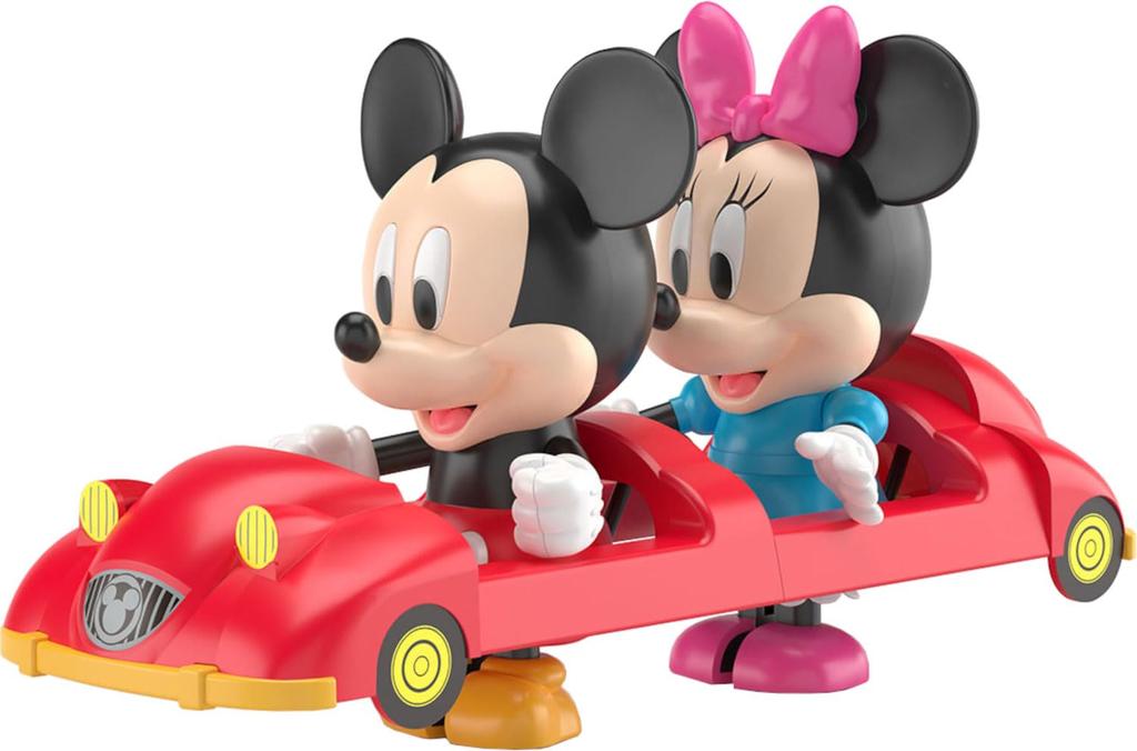 Aoshima Bunka Kyozai Rakupla Tocotoko No. DP-03 Disney Character Mickey & Minnie Pre-Colored Plastic Model