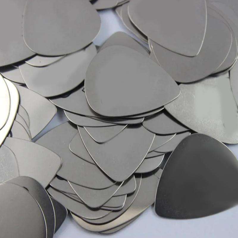 5~20pcs Guitar Picks Plectrum Stainless Steel 0.3mm Metal Electric Guitar Bass Picks Plectrum Guitar Parts Accessories TMZ