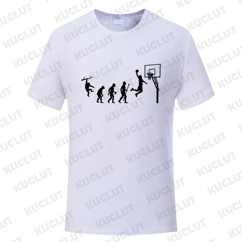 Fashion T-Shirts Male Tshirts Men Summer Tee Shirt Women Basketball Evolution Top Tees Casual Fashion Boy Brand Tee Clothing