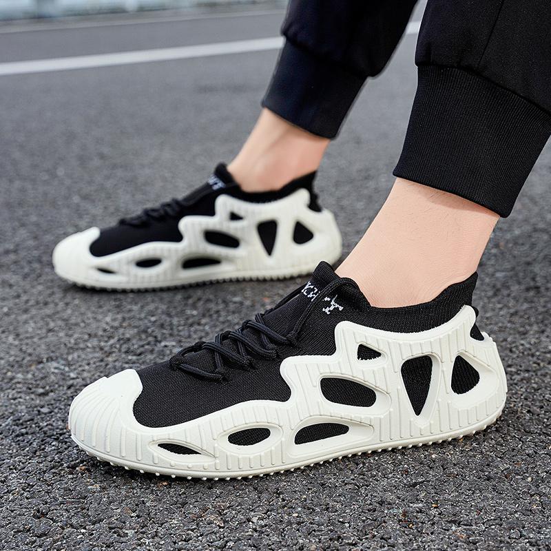 Men's Large-sized New Sports and Casual Couple Shoes Men's Outdoor Anti-slip Running Shoe Soft Soled and Soft Faced Casual Shoes