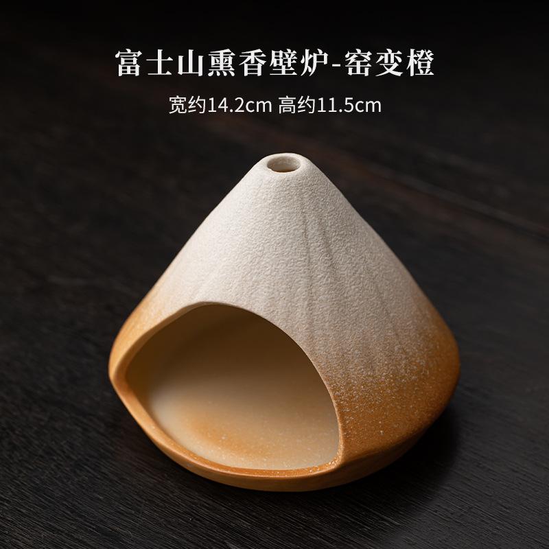 Handmade Ceramic Incense Chimney Cone Incense Burner Mini Palo Santo Fireplace Boho Home Fragrance Minimalist Home Decor
