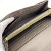 Celine Large Flap Wallet Logo Leather Purse Gurege Leather Women Used