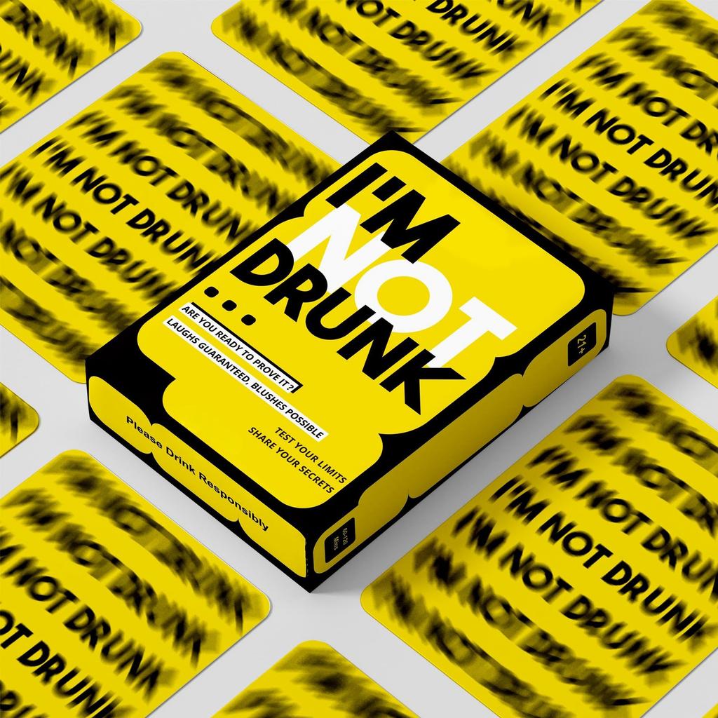 I'M NOT DRUNK Drinking Game Party Card Game - Fun Adult Party Game for Groups, Gift for Friends, Family, and Social Gatherings