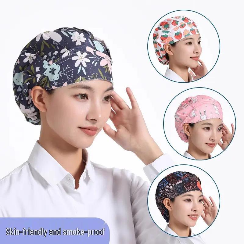

Женская кухонная маслостойкая шапочка для жарки вок: Кулинарная шапочка против выпадения волос Dustproof Cap - Random Pattern - 1 Piece