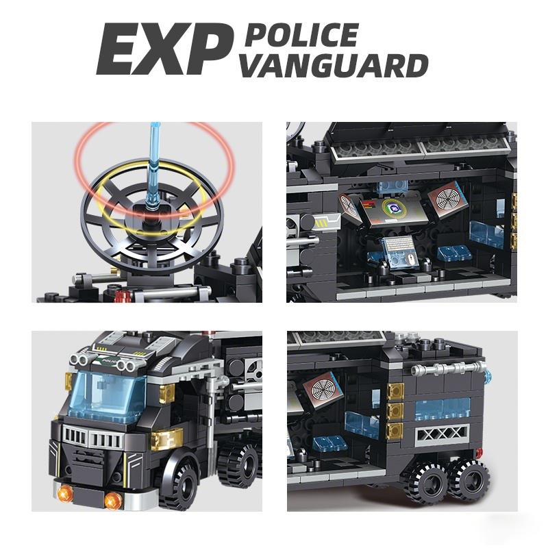 City Police Station SWAT Team Military Set Building Blocks Car Fighting Robot DIY Toy for Kids Birthday Boys Gifts