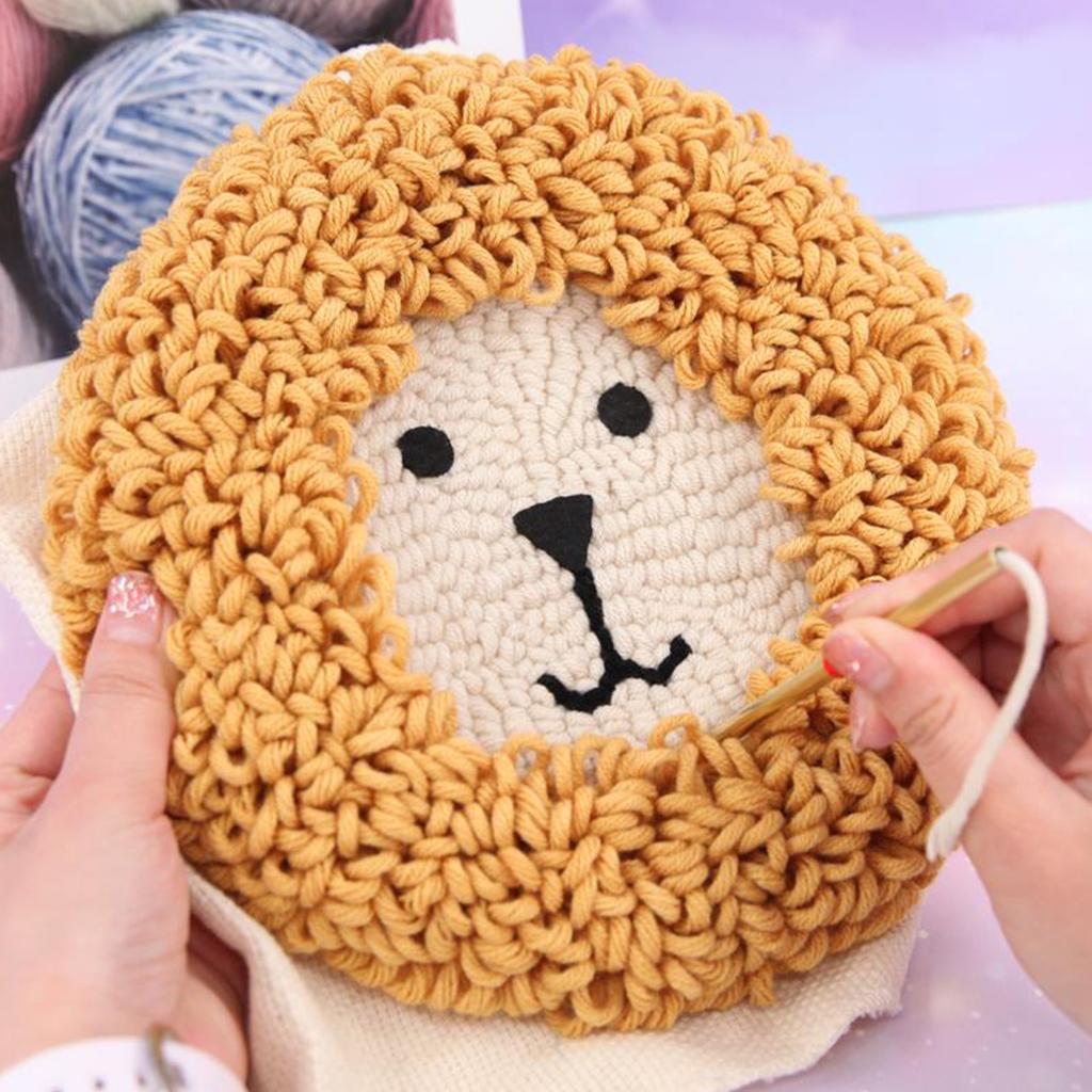 Punch Needle Set Punch Needle Tool with Seam Ripper Needle Threader for Beginner DIY Embroidery Floss Cross Stitching