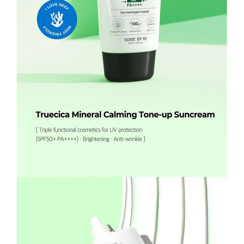 SOME BY MI - Truecica Mineral Calming Tone-Up Suncream