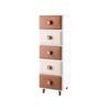 Shengbai 3-Tier Brown Bear Drawer Storage Cabinet