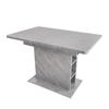 Dining Table Wood, Extendable Dining Room Tables with Storage, Rectangular Kitchen Table, Grey