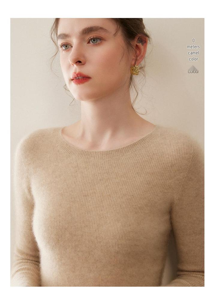 Herfst & Winter Dames 100% Kasjmier Ronde Hals Los Gebreide Pullover Trui