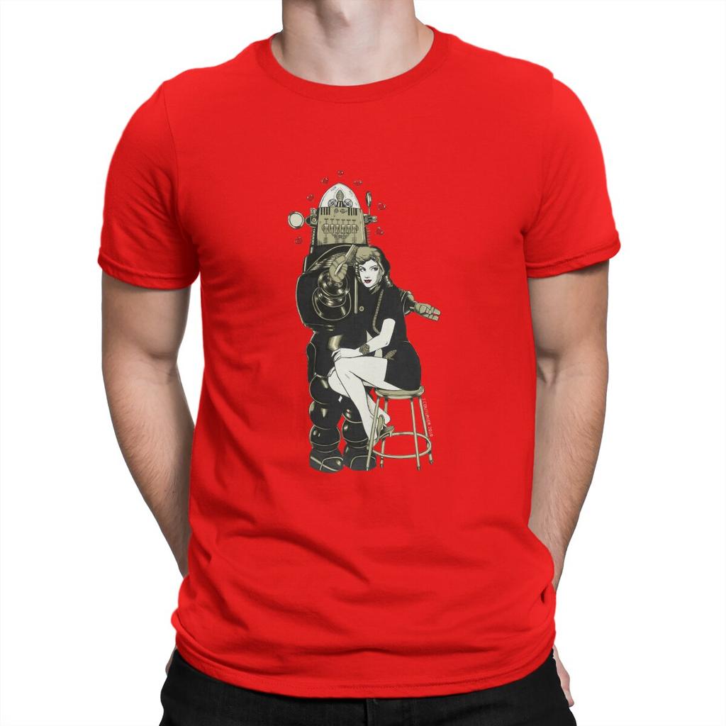 T-Shirts Love Tee Shirt Short Sleeve Forbidden Planet Movie Walter Pidgeon Anne Francis T Shirt Crewneck Tops Gift Idea Unisex