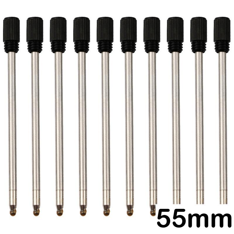 50/10/5 Stück Metall Kugelschreiber Minen Schwarz Blau Stift Minen 55mm Stift Nachfüllpackungen Geschenke Schulbürobedarf Schreibwaren