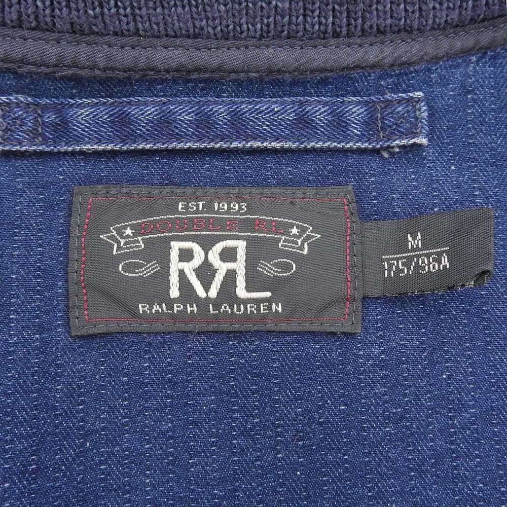 RRL Herringbone Flight Jacket, Men's Cotton, Indigo, Size M Jacket M IndigoUsed