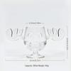 Elk Reindeer Glass Wine Goblet