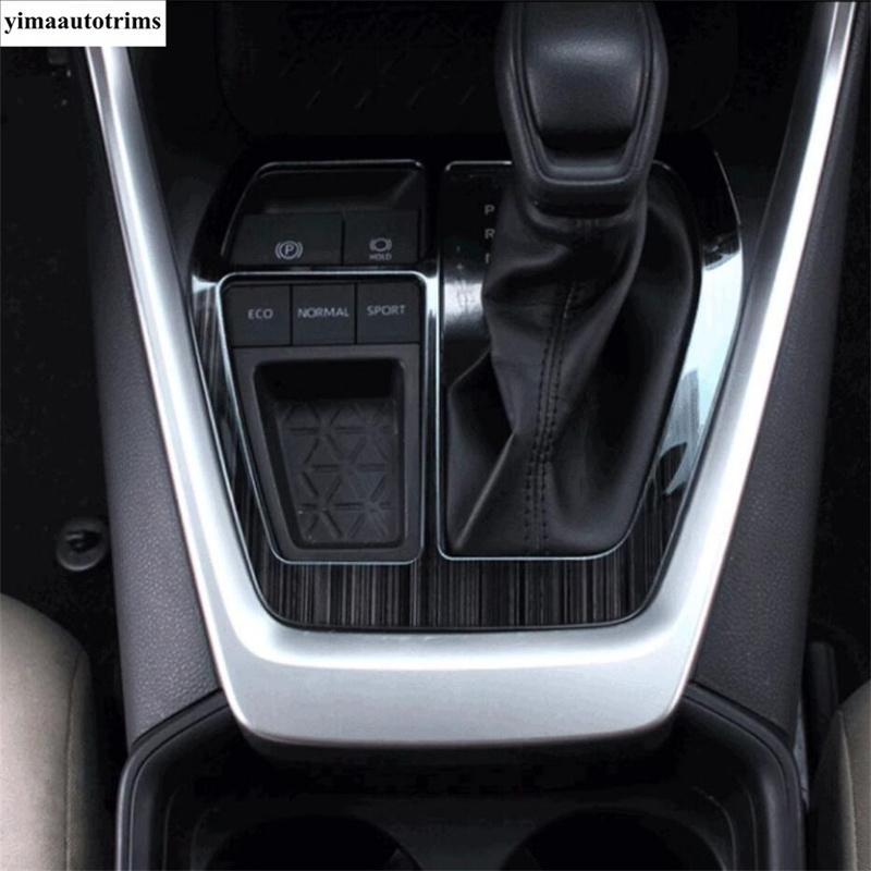 Central Control Gear Shift Panel Frame Decor Cover Trim For TOYOTA RAV4 RAV 4 XA50  - 2024 Carbon Fiber Accessories Interior