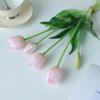 2 Stück 5 Köpfe Künstliche Tulpen Blumen Real Touch Luxus Silikon Kunstblume Haus Zimmer Hochzeit Dekoration Brautstrauß