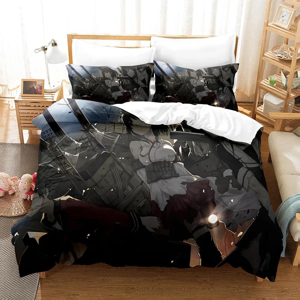 3D Anime - Kantai Collection Bedding Set Single Twin Full Queen King Size Bed Set Adult Kid Bedroom Duvet Cover Bed Sheet Set