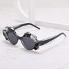 Sunglasses, Polygonal Water Chestnut Multicolor Retro Sunglasses Women, Cat Eye Sunglasses